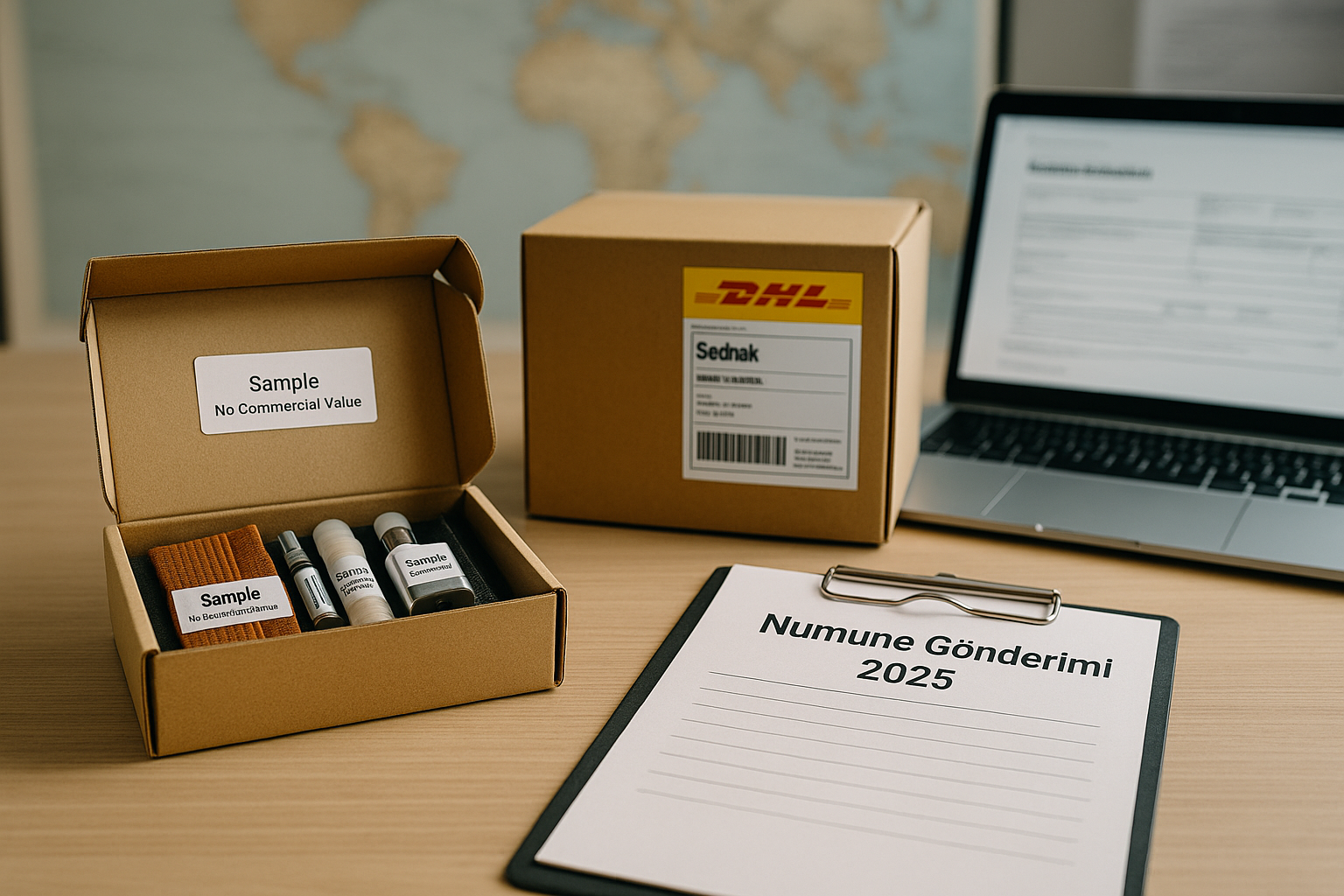 Yurtdışına Numune Göndermek – Ticari Gönderiler İçin Rehber [2025]